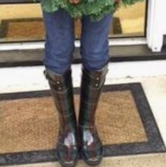 Ralph Lauren Plaid Rainboots - Picture 3 of 7